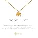 ESCALIE Elephant Necklace, Elephant Pendant Necklace, 24K Gold Plated, Lucky Symbol, 16