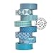 Crafty Rabbit Washi Tape Set | Blue | Repositionable Decorative Adhesive Paper Rolls for Arts and Crafts, Scrapbooking, Calendar, Planner | Set of 8