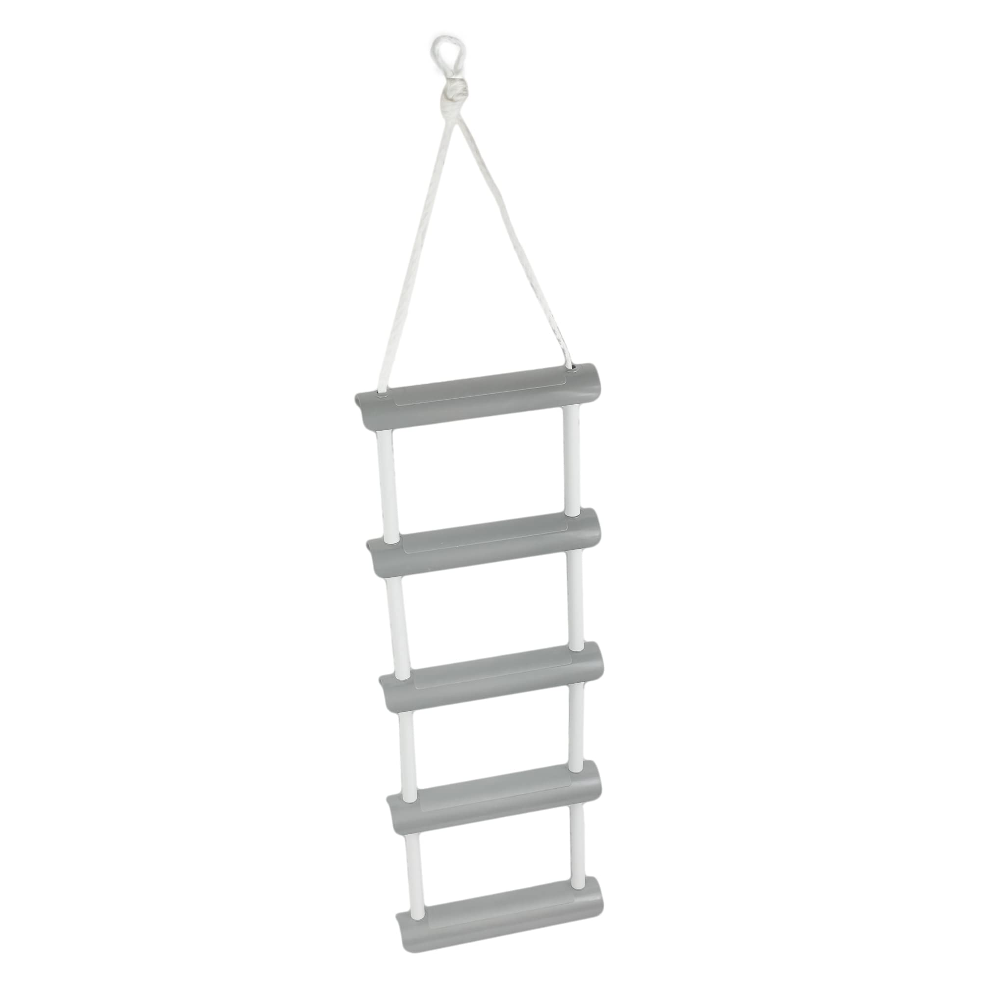 GATE14® Rope Ladder, Temporary boarding ladder with 5 Plastic Steps 146 x 30 cm