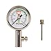 Firelong Accurate Ball Pressure Gauge Air Pressure Gauge Heavy Duty Metal Made,Test and Adjust The Pressure Analog Ball Pressure Gauge for Football Soccer Rugby Basketball Volleyball and Other Balls