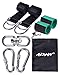 Tree Swing Straps Hanging Kit, Adjustable Hammock Straps(Set of 2), 2200Lbs Break Strength. 5ft Long with Tree Protector Sleeves, Swivel Strong Stainless Hook, Rustproof Screw Lock Carabiners