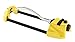 Dramm ColorStorm Premium Oscillating Lawn Sprinkler with Brass Nozzle Jets, Easy Adjust Range Control Covers up to 3,036 Sq Ft, Yellow
