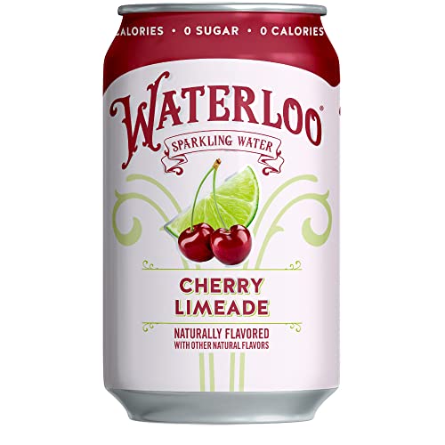 Waterloo Sparkling Water, Cherry Limeade Naturally Flavored, 12 Fl Oz