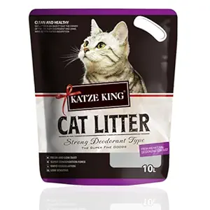 Foodie Puppies Katze King Strong Fragrance Cat Litter, 10L- 7kg, Lavender
