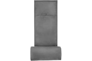 UEYGHEP for Recliner Neck Pillow, Adjustable Soft Velvet for Headrest Non-Slip Head Pillow for Recliner Chair Gray