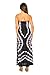 Riviera Sun 21611-BP-XL Strapless Tube Maxi Dress/Summer Dresses Black/Pink