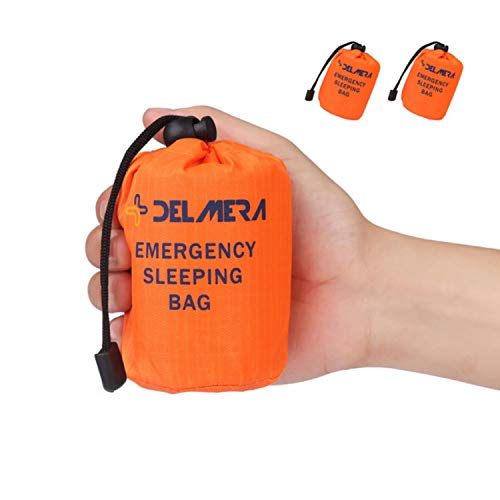 Delmera Emergency Survival Sleeping Bag, Lightweight Waterproof Thermal