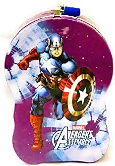 Glorygifts Metal Money Bank with Lock & Handle Coin Bank (Avengers)