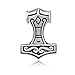 WithLoveSilver Solid Sterling Silver 925 Trinity Celtic Viking Amulet 