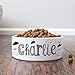 Personalized Dog Bowl w/ Name, Ceramic Bowl for Dogs and Cats, 2 Sized for Small and Large Dogs – Pet Dish for Dry or Wet Food and Water, Pet Owner Gifts, Custom Pet Food Bowl | Clouds, 6 inchesthumb 2