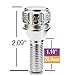 Gorilla Automotive 47125N 12mm x 1.25 Thread Size Cone Seat Lug Bolt Wheel Lock, (Set of 4)