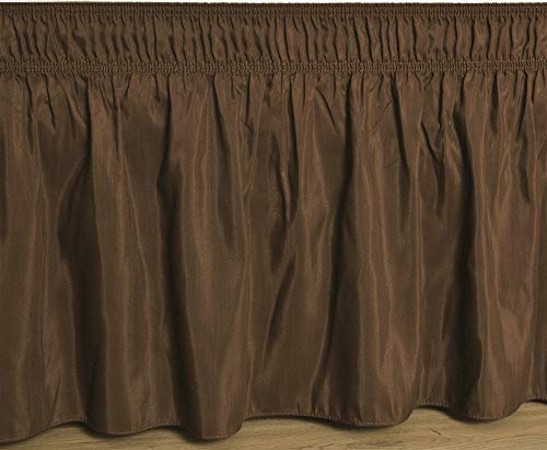 Biscaynebay Wrap Around Bed Skirts Elastic Bed Ruffles, Easy Fit Wrinkle and Fade Resistant Solid Co - //medicalbooks.filipinodoctors.org