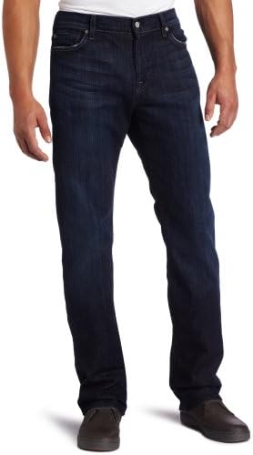 7 For All Mankind Men's Standard Straight-Leg Jean in Los Angeles Dark