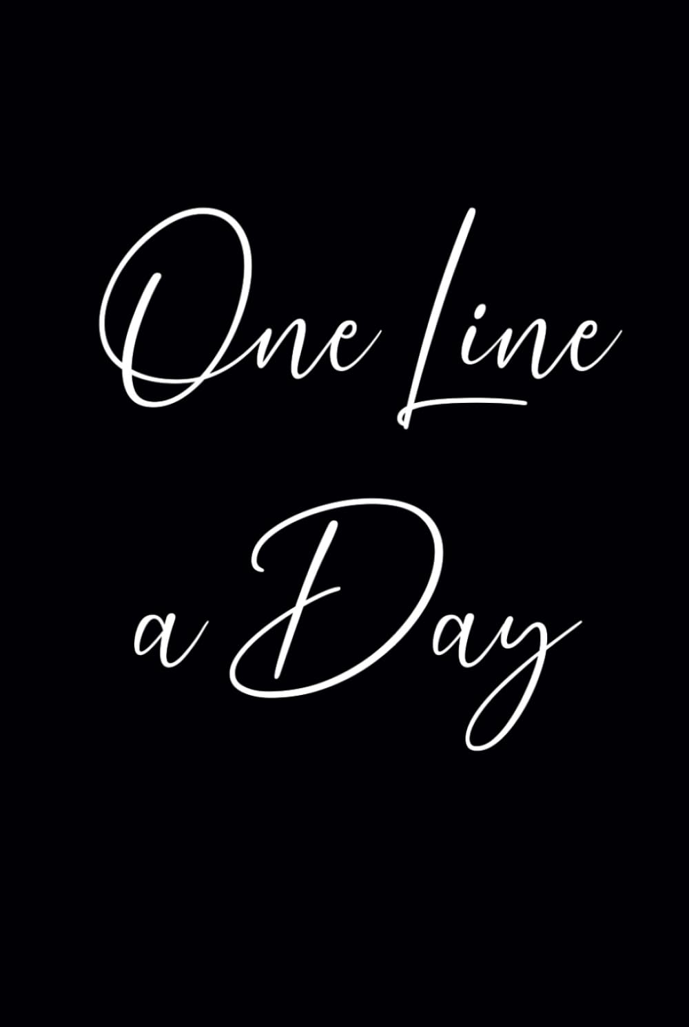 One Line a Day: 5 Year Journal | 6x9 Dated Diary (Black Minimalist Design)