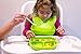 Babiere Silicone Toddler Plate – Powerful Suction Base Stays Put to Highchair – Grip Dish with Divided Sections – BPA & Toxin Free, Microwave & Freezer Safe – Free Silicone Baby Spoon – Green