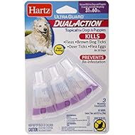 Hartz UltraGuard Dual Action Topical Flea & Tick Prevention for Dogs and Puppies - 15-30 lbs, 3 Monthly Treatments