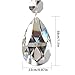 20Pcs Chandelier Crystals, Clear Teardrop Crystal Chandelier Pendants Parts Beads, Hanging Crystals for Chandeliers (38mm, Clear)
