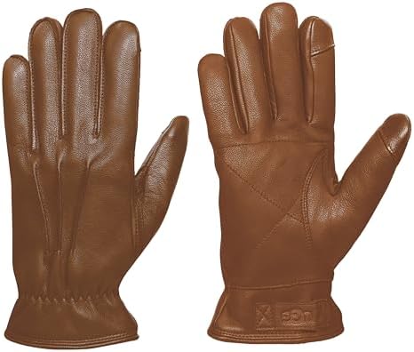 POLO RALPH LAUREN Men's Knit Lined Full Grain Leather Gloves