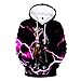 Unisex 3D Printed Fashion Hoodies Top Sweaters Sweatshirt Pullover for Boys Kids Teen Girl 4T-14T (Black,7-8T/XXS)