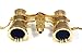 Levenhuk Broadway 325F Opera Glasses (gold, with LED light and chain), 3x, with accessory kit