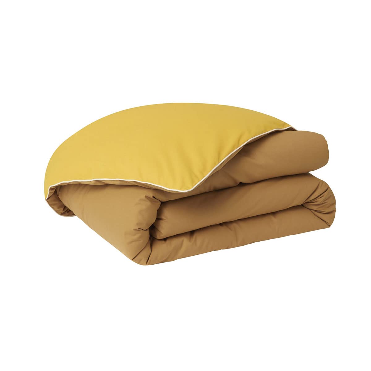 Essix Two-Tone Cotton Duvet Cover, Good Days, Yellow, 260 x 240 cm