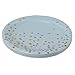 Geeklife Blue Gold Dots Paper Party Plates, Metallic Gold Polka 9 inch Dessert Plates, Blue Elegant Disposable Decorative Plates Set, 20 count