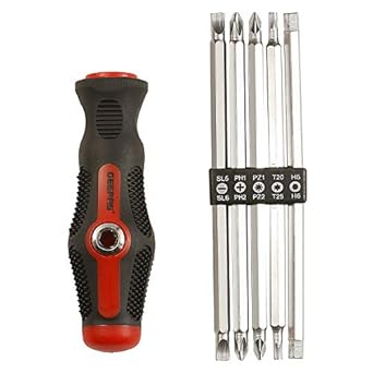 Geepas 10 in 1 Screw Driver Set with CR-V Steel Material