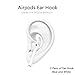 YUPING AirPods case Silicone protective cover with 2 Anti-lost Strap,2 Pairs of Ear Hook and 1 Headphone Case for Apple AirPods (6PACK)-Blue