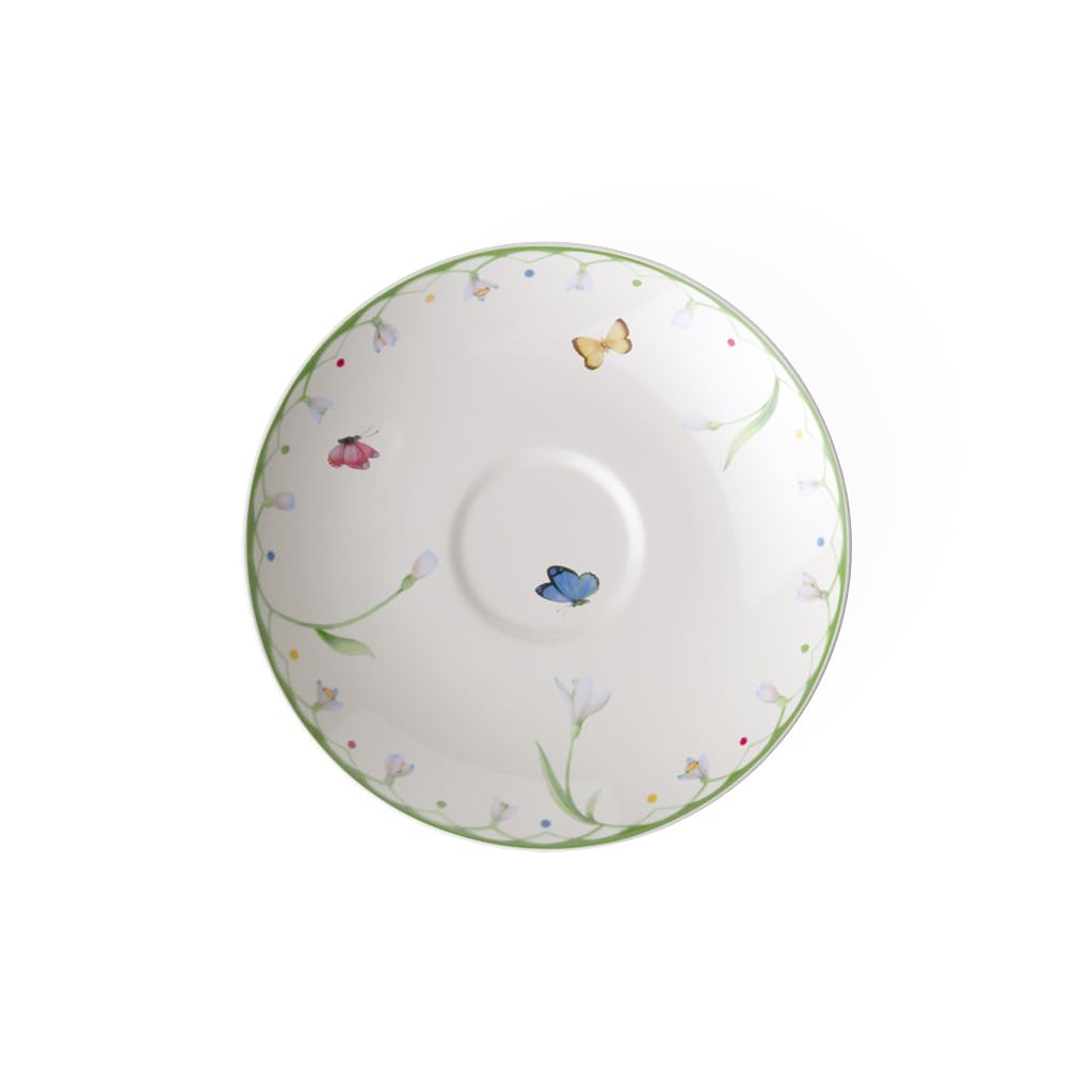 Villeroy & Boch – Colourful Spring Coffee Cup Saucer, Dishwasher Safe, Microwave Safe, Easter Decorations Home, Easter Gifts for Adults, Premium Porcelain