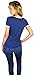 Marvel Womens Captain America Burnout Ringer Tee (Small, Navy)