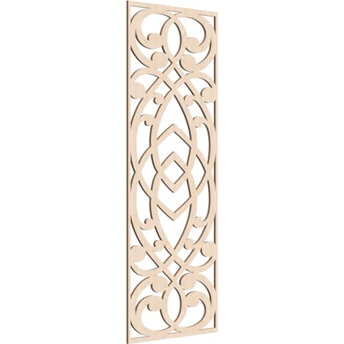 Washington Decorative Pierced Fretwork Wood Wall Panels, 25 3/8"W x 64 3/8"H x…