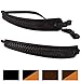BronzeDog Genuine Leather Rifle Sling Braided Shotgun Strap Durable Hunting Shoulder Belt (Black with Matching Braiding)