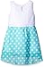 Nannette Girls' Dress W Lace Bodice and Dot Chiffon Skirt