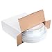 60PCS Heavyweight White with Silver Rim Wedding Party Plastic Plates,Disposable Plastic Plates,30-10.25inch Dinner Plates and 30-7.5inch Salad Plates -WDF (White/Silver Diamond)