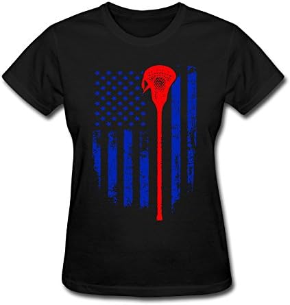 Lacrosse Shop552 Girls Round-Neck Unique Lacrosse T-shirt Funny