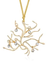 Producto oficial de la película de Disney Bella y la Bestia - Collar con colgante del árbol de la vida