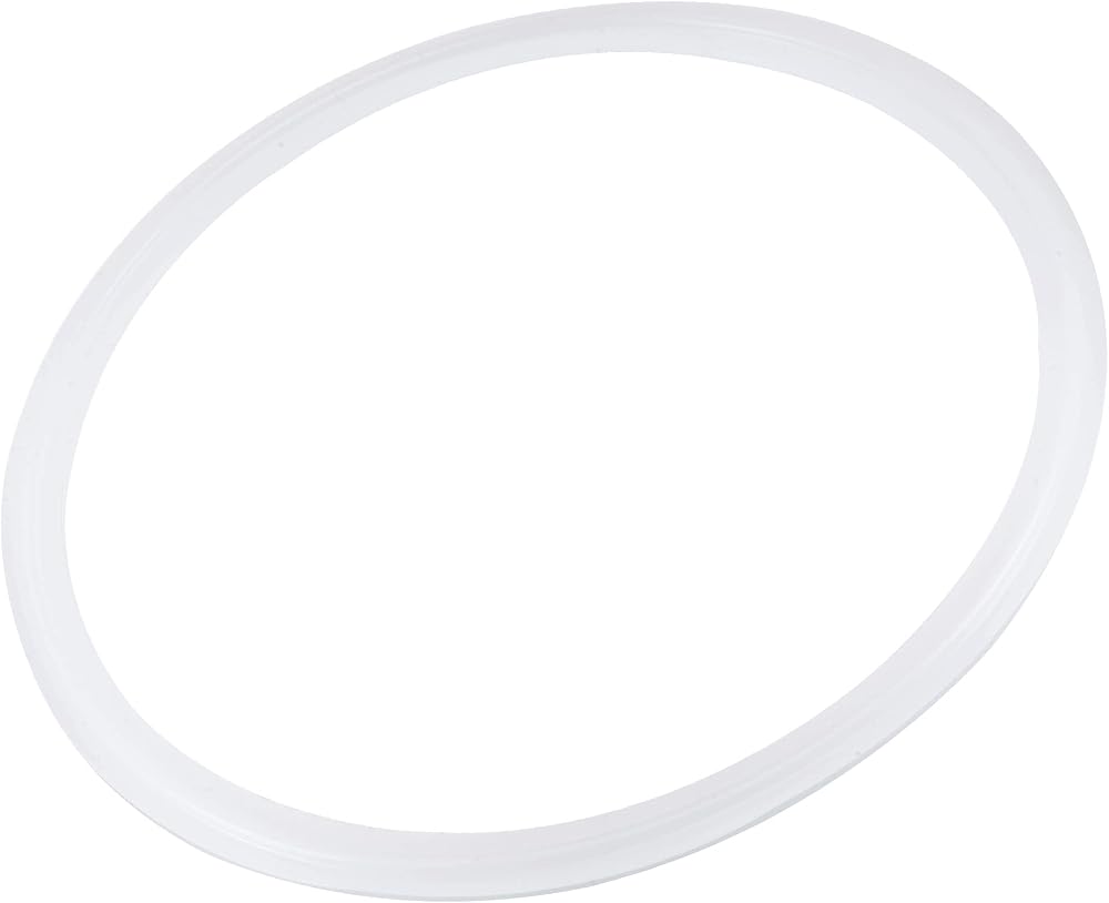 sourcing map Silicone Rubber Gasket White 155mm OD for 5.5 Inch Clamp