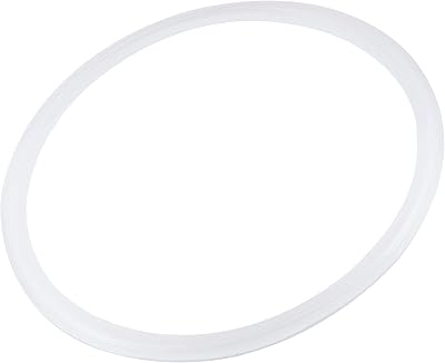 sourcing map Silicone Rubber Gasket White 155mm OD for 5.5 Inch Clamp