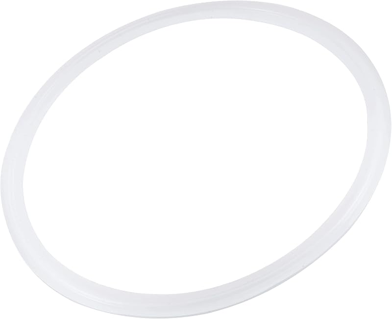 sourcing map Silicone Rubber Gasket White 155mm OD for 5.5 Inch Clamp