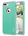 ULAK iPhone 7 Plus Case, Slim Shockproof Flexible TPU Bumper Case Durable Anti-Slip Slim Front and Back Hard Protective Cover for Apple iPhone 7 Plus 5.5 inch Mint/Grey