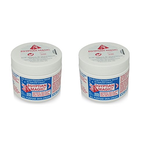 Egyptian Magic All Purpose Skin Cream (Pack of 2) with Beeswax, Honey, Royal Jelly, and Olive Oil, 2 oz.