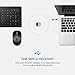TOPELEK Wireless Keyboard and Mouse Combo, Wireless Mouse and Ultra Slim Keyboard, 2.4GHz Wireless Connection, with Mute Mouse and Micro Receiver -Compatible with Mac/Windows XP/7/8/10/VISTA