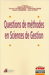 Questions de méthodes en sciences de gestion
