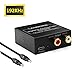 LANGREE DAC Digital Optical Coaxial to Analog Stereo Audio Converter, Digital to Analog Adapter Support 192KHz/24bit with Optical Cable and USB Cable for Xbox PS4 Home Cinema Systems AV Amps Apple TV