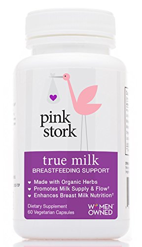 Pink Stork True Milk: Organic Lactation and Breastfeeding Support -Increase Breastmilk Supply & Flow -Enhances & Enriches Breastmilk Nutrition -Helps Gassy Babies -Organic & Drug Free -60 Capsules