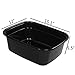 Anbers 14 Quart Dish Pan, Black, 4-Pack