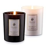 Onlywax Lavender And Vanilla Scented Candles 100% Soy Wax Glass , romantic wedding Creative birthday gift Fragrances Classic Candle 2 pack