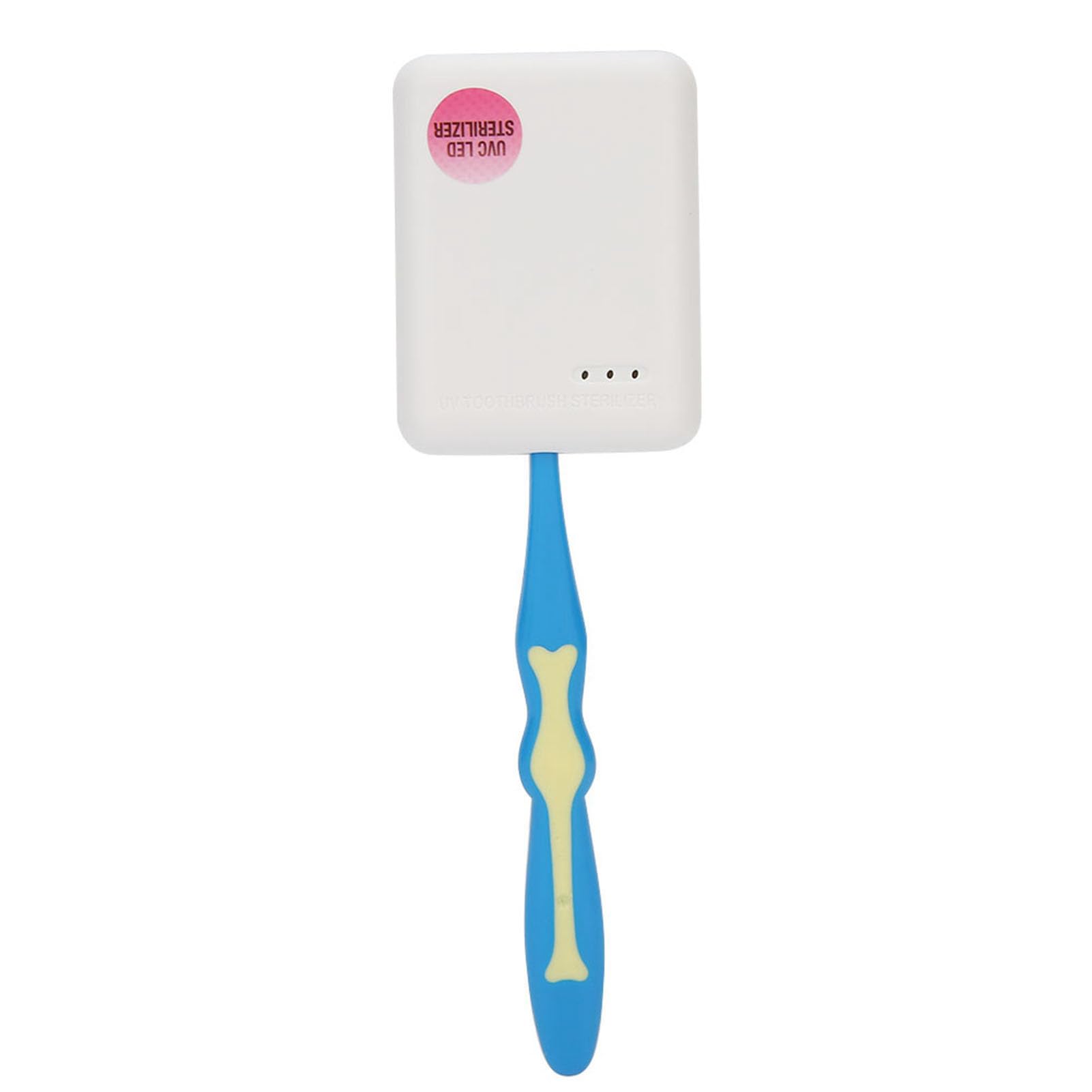 yuytee Toothbrush Sanitizer, Portable Wall Mounted UV Sterilizer Disinfector, White