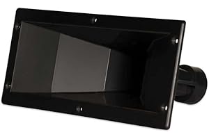 GOLDWOOD SOUND, INC. Goldwood Sound Molded Tweeter or Midrange Speaker Lense Heavy Duty Abs Directivity Speaker Horn Black (GT-400PB)