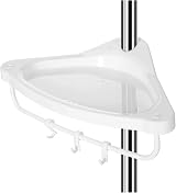 SONGMICS Adjustable Bathroom Corner Shelf 95-300 cm Telescopic Shower Caddy view 4